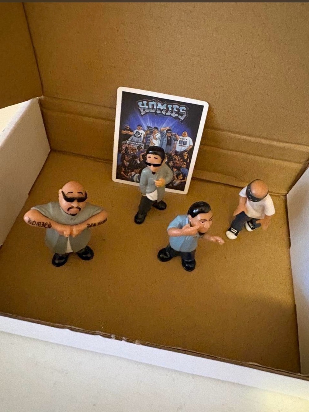 Homie Figurine Set - Blue, Gray, Black